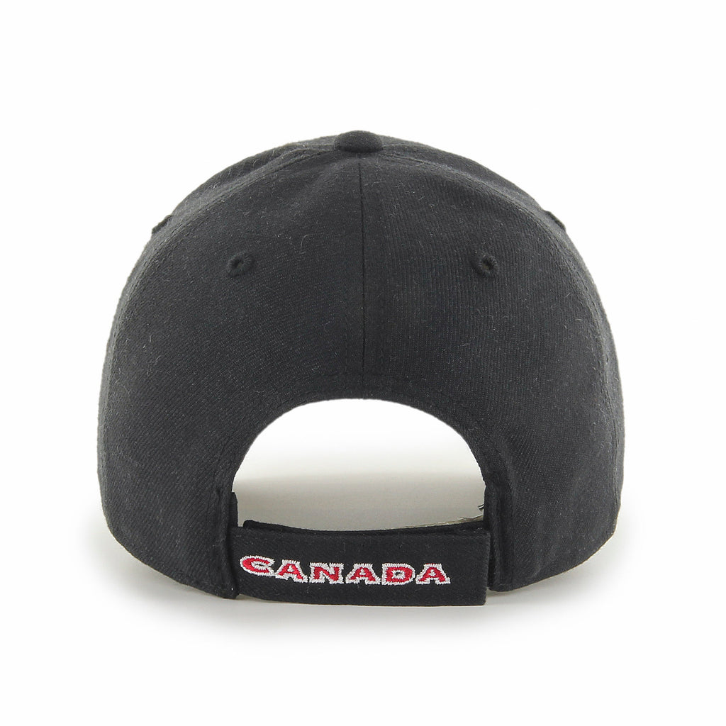 Hockey Canada IIHF 47 Brand Men's Black MVP Adjustable Hat
