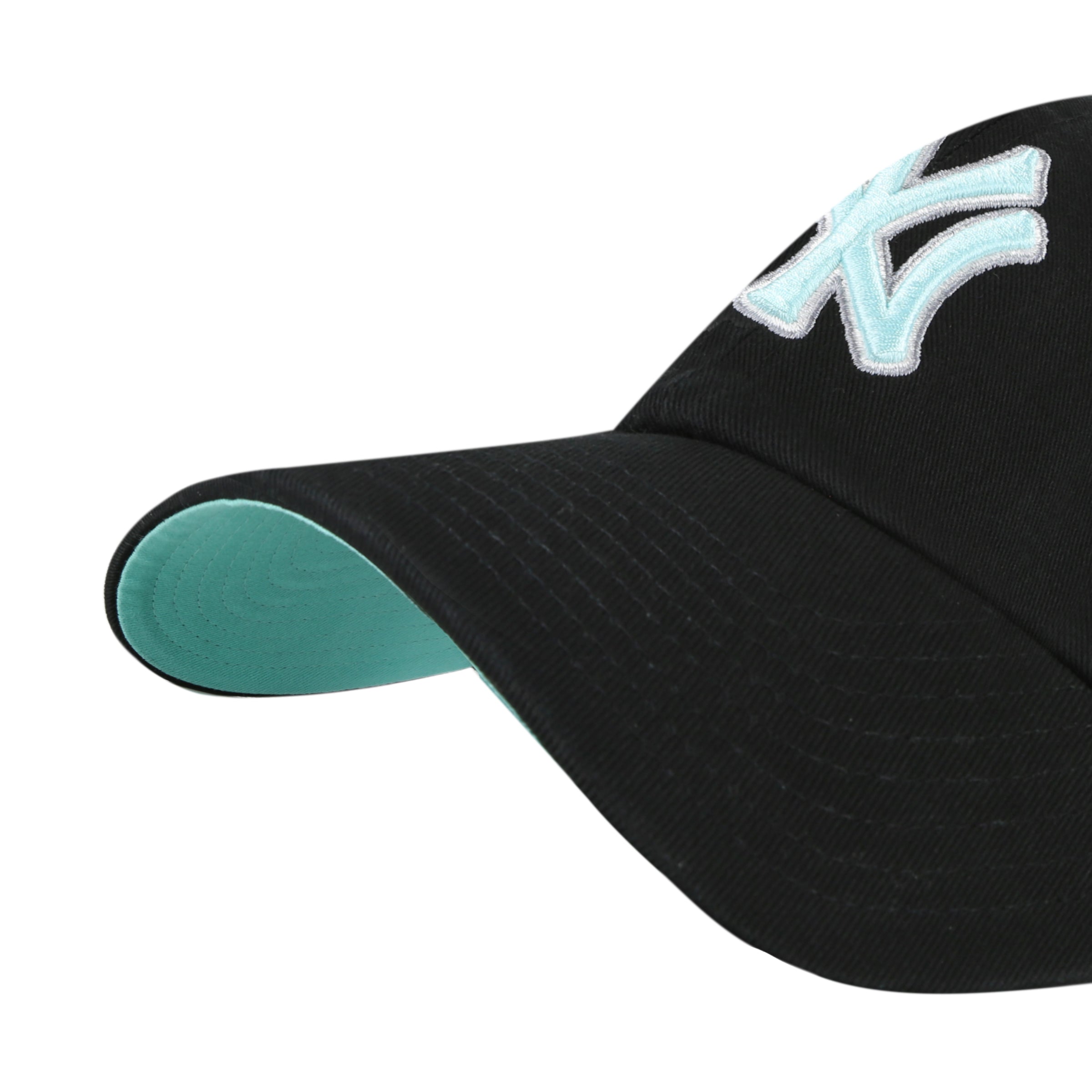 New York Yankees MLB 47 Brand Men's Black Mint Double Under Clean Up Adjustable Hat