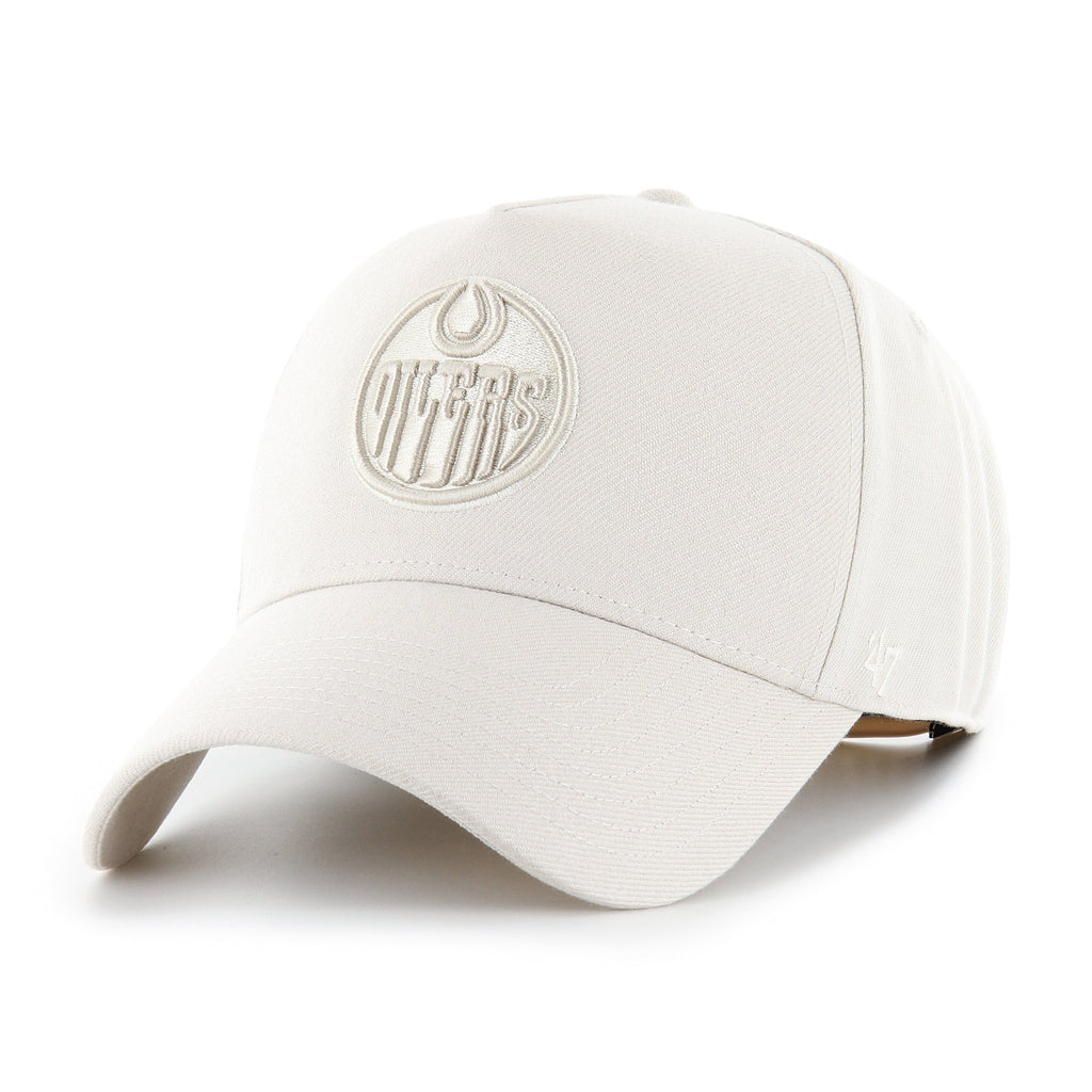 Edmonton Oilers NHL 47 Brand Men's Off-white MVP Ghost Ballpark Snapback