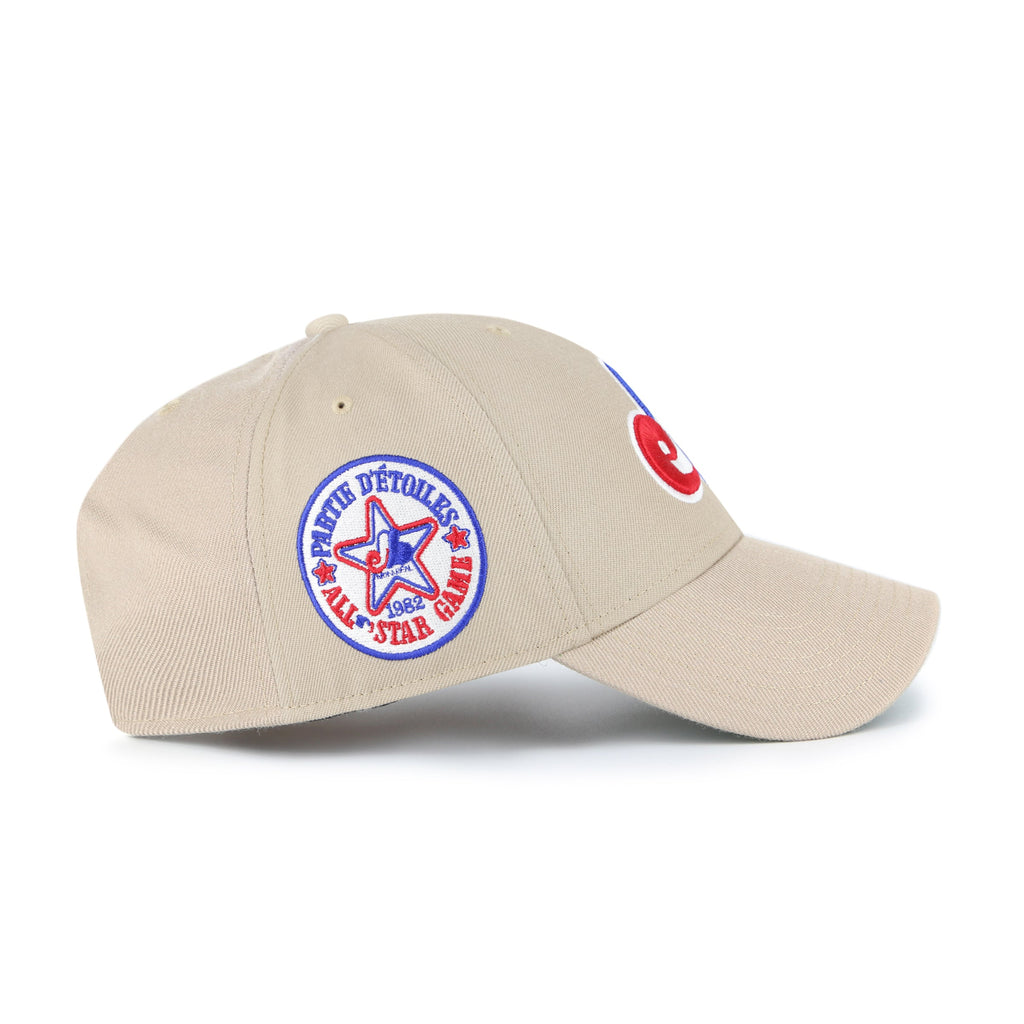 Montreal Expos MLB 47 Brand Men's Khaki MVP Sure Shot Snapback