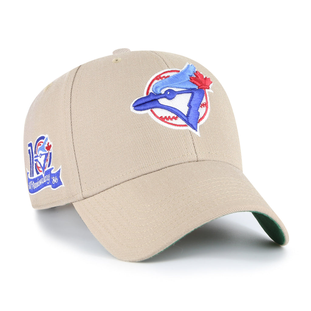 Toronto Blue Jays MLB 47 Brand Men's Khaki MVP Sure Shot Snapback