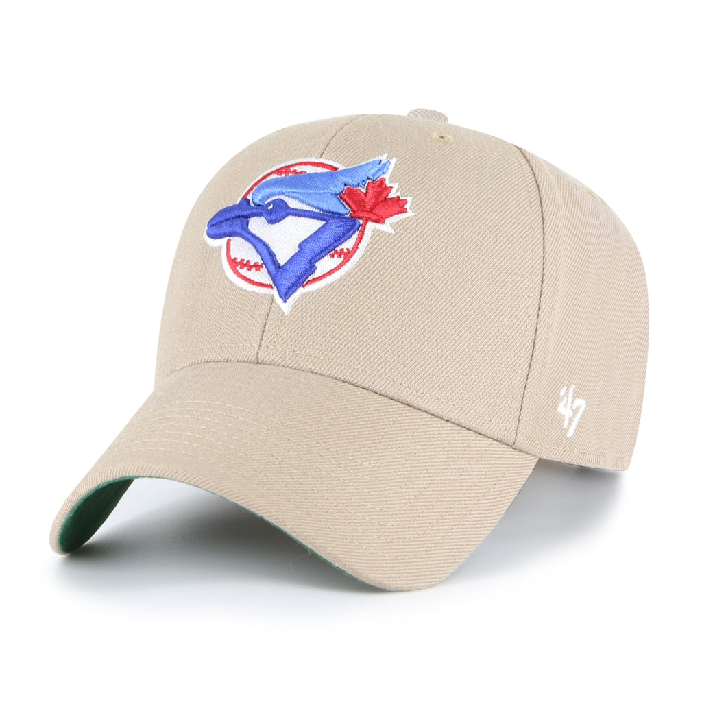 Toronto Blue Jays MLB 47 Brand Men's Khaki MVP Sure Shot Snapback