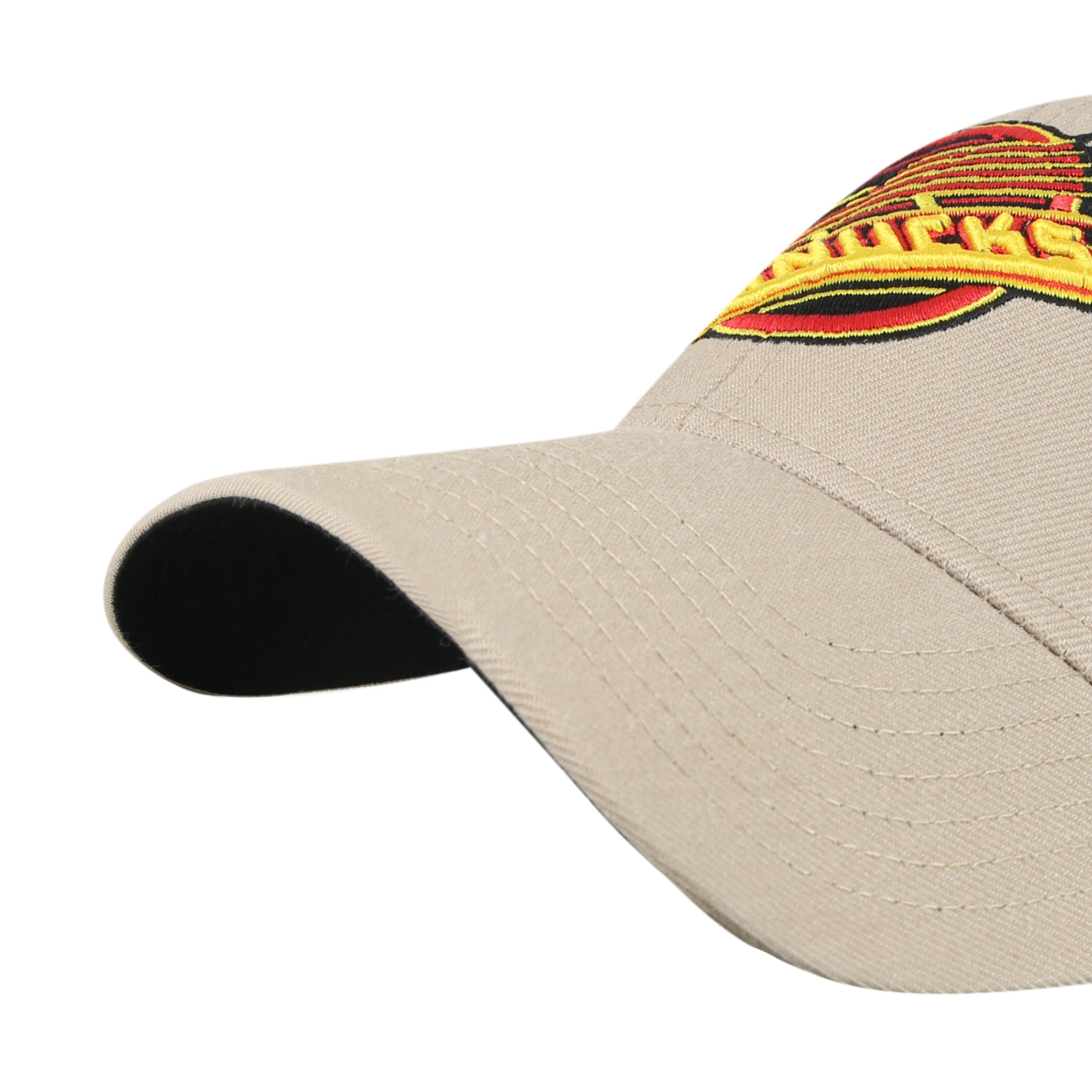 Vancouver Canucks NHL 47 Brand Men's Khaki MVP Sure Shot Snapback