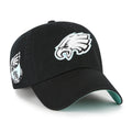 Philadelphia Eagles NFL 47 Brand Men's Black Mint Double Under Clean Up Adjustable Hat