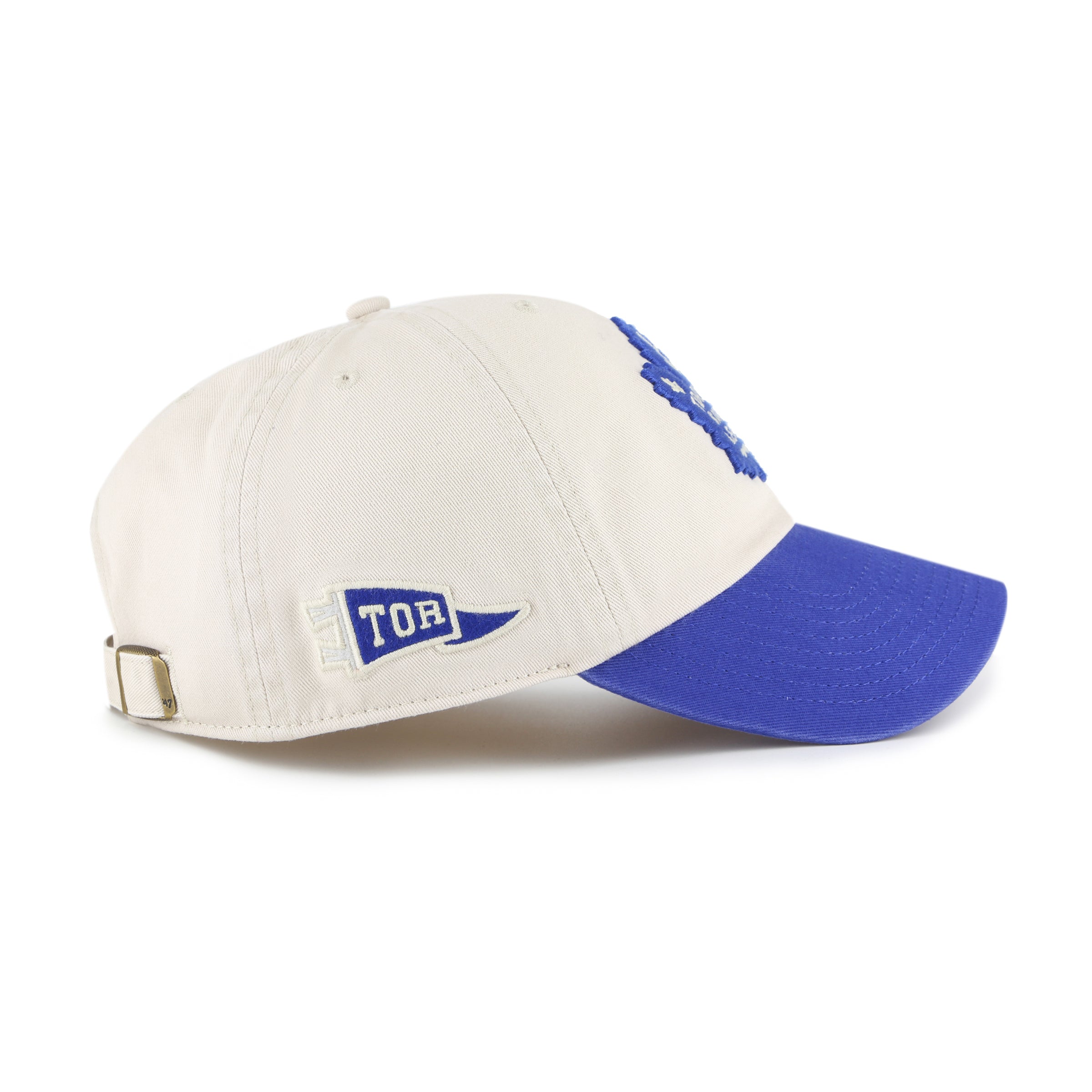 Toronto Maple Leafs NHL 47 Brand Men's Beige Clean Up Grand Stand Adjustable Hat