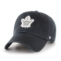 Toronto Maple Leafs NHL 47 Brand Men's Black White Clean Up Adjustable Hat