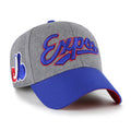 Montreal Expos MLB 47 Brand Men's Grey MVP Granite Script Snapback
