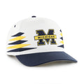 Michigan Wolverines NCAA 47 Brand Men's White Diamond Hitch Snapback Hat