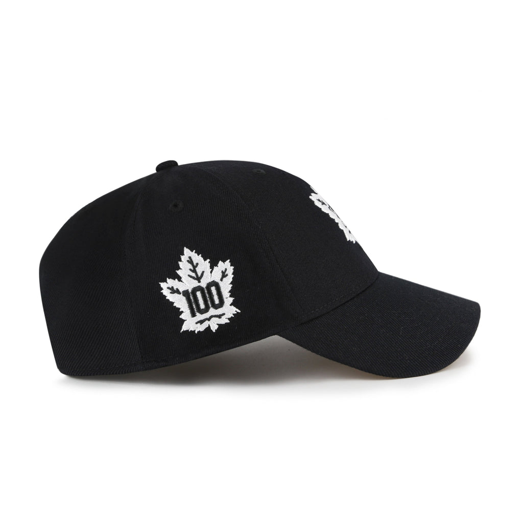 Toronto Maple Leafs NHL 47 Brand Men's Black White MVP Sure Shot Snapback