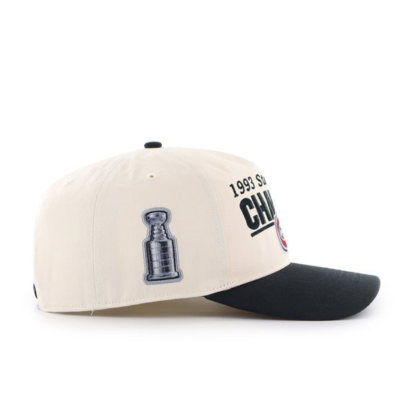 Montreal Canadiens NHL 47 Brand Men's Beige Black Tabloid Hitch RF Snapback