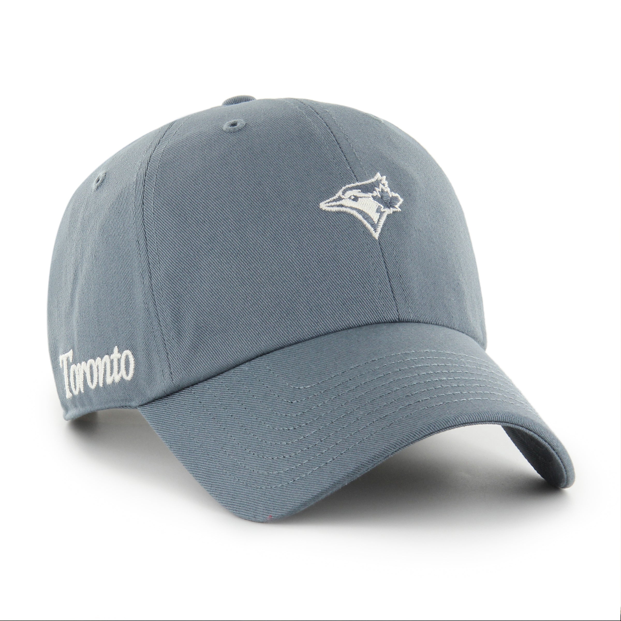 Toronto Blue Jays MLB 47 Brand Men's Grey Foundation Clean Up Adjustable Hat