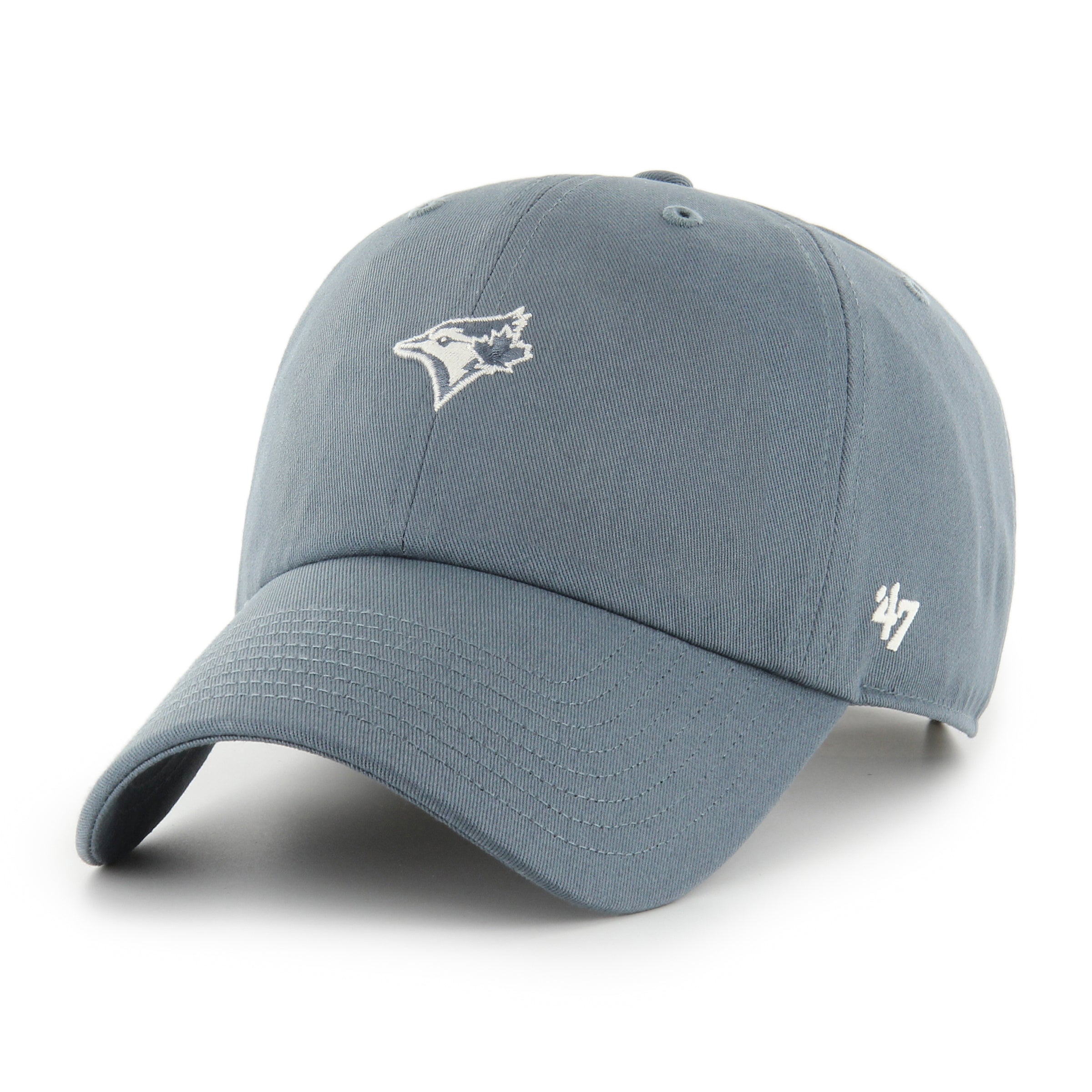 Toronto Blue Jays MLB 47 Brand Men's Grey Foundation Clean Up Adjustable Hat