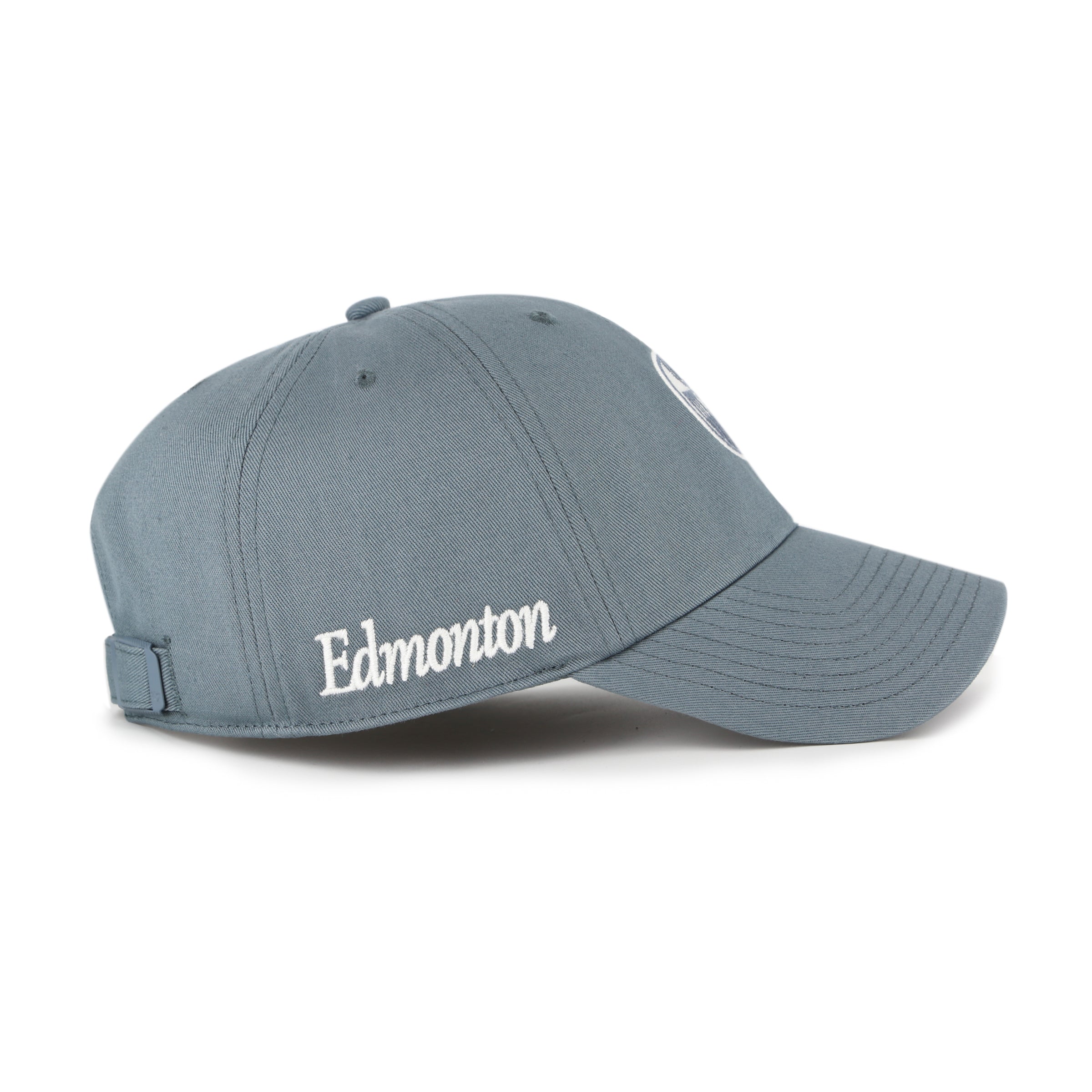Edmonton Oilers NHL 47 Brand Men's Grey Foundation Clean Up Adjustable Hat