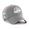 Vancouver Canucks NHL 47 Brand Men's Grey Dusted Truro Clean Up Adjustable Hat