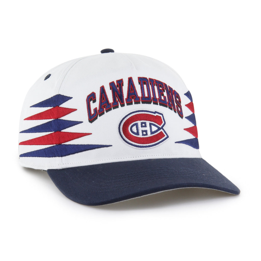 Montreal Canadiens NHL 47 Brand Men's White Diamond Hitch Snapback Hat