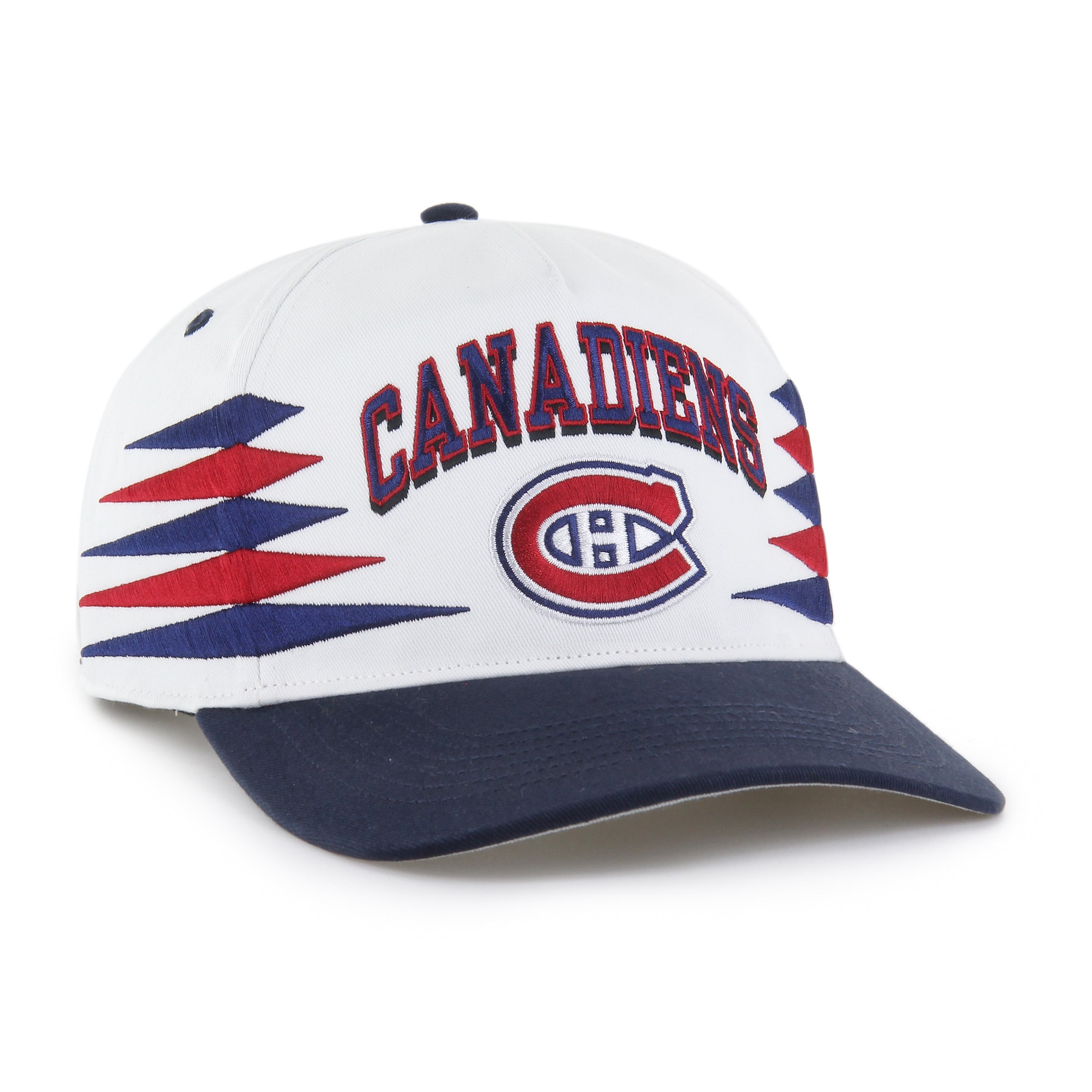 Montreal Canadiens NHL 47 Brand Men's White Diamond Hitch Snapback Hat