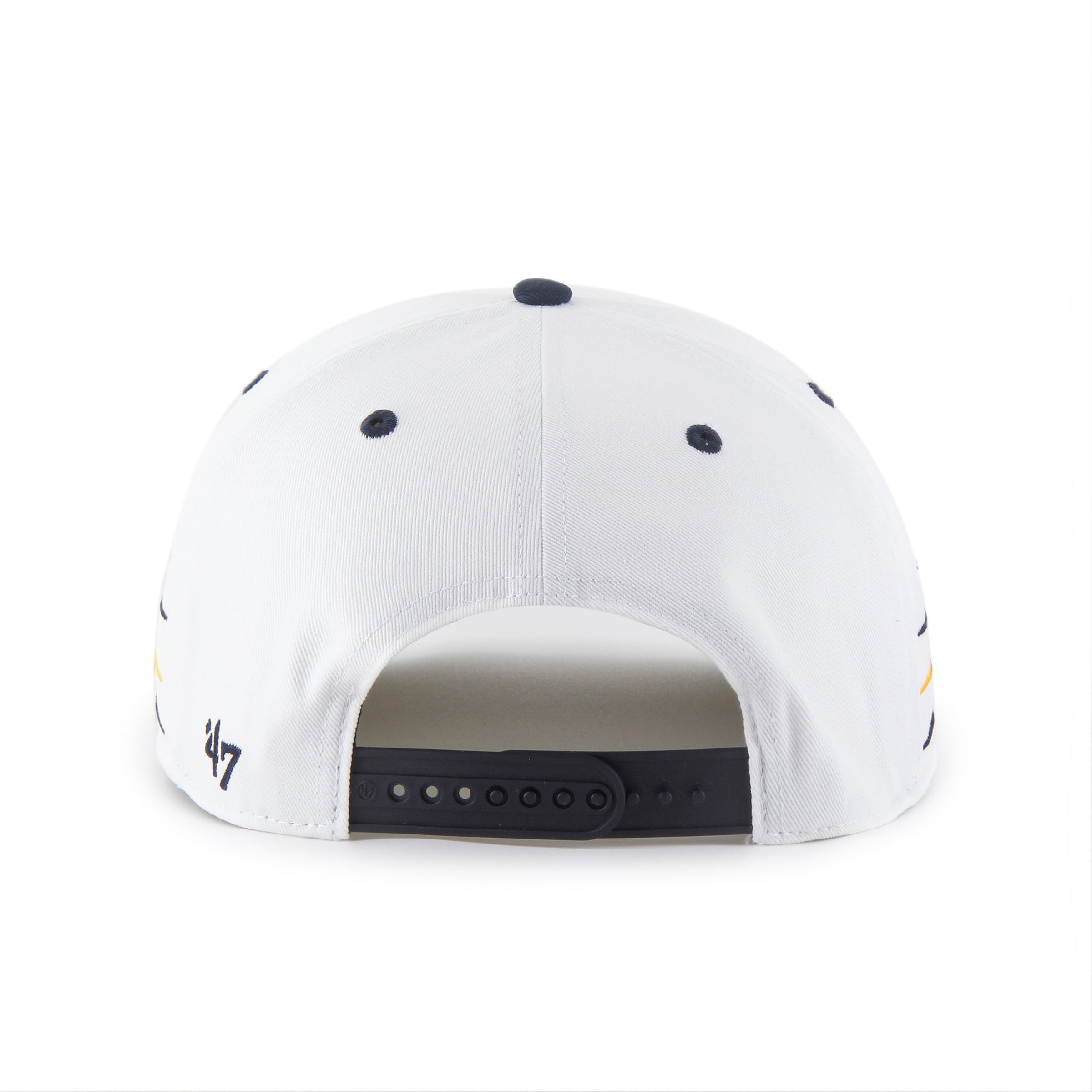 Boston Bruins NHL 47 Brand Men's White Diamond Hitch Snapback Hat