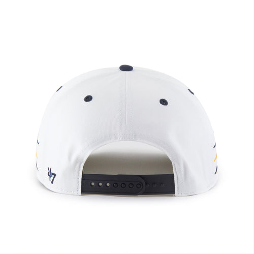 Boston Bruins NHL 47 Brand Men's White Diamond Hitch Snapback Hat