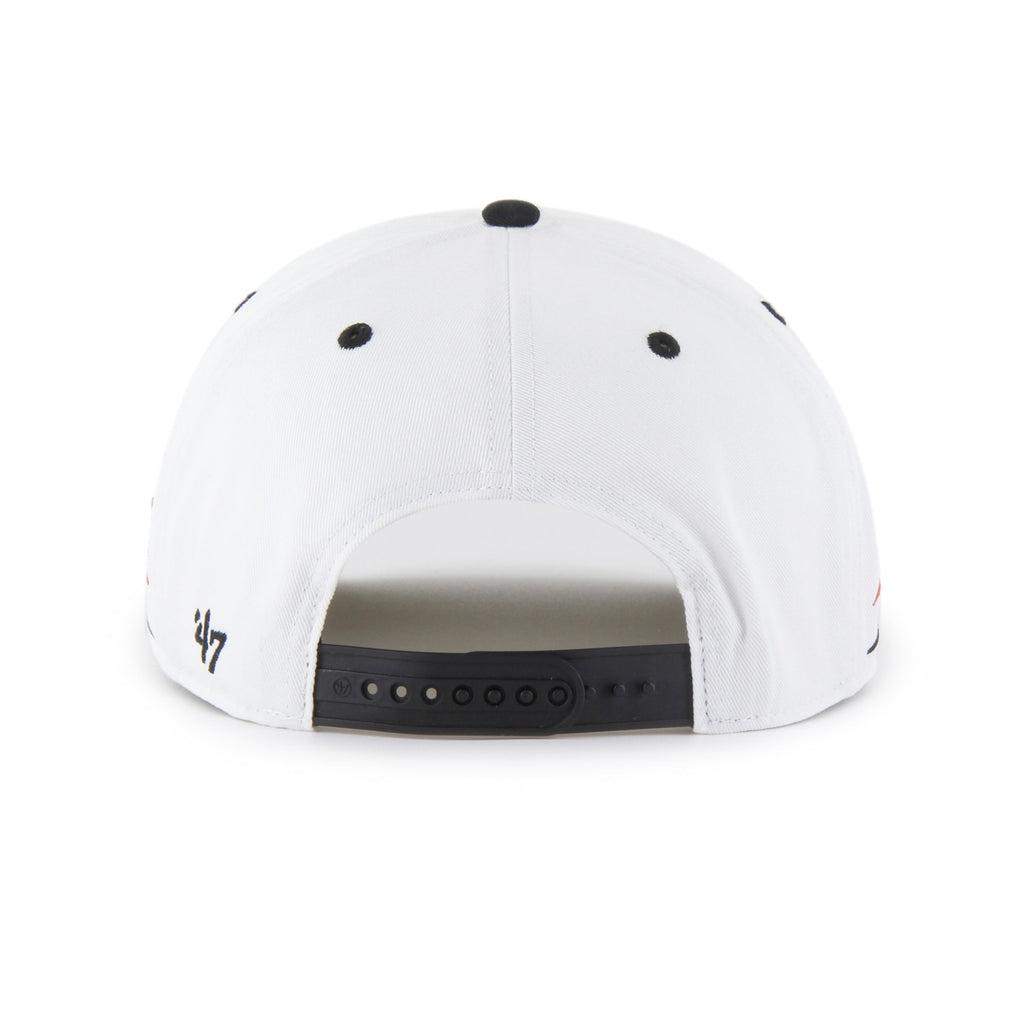 Vancouver Canucks NHL 47 Brand Men's White Diamond Hitch Snapback Hat