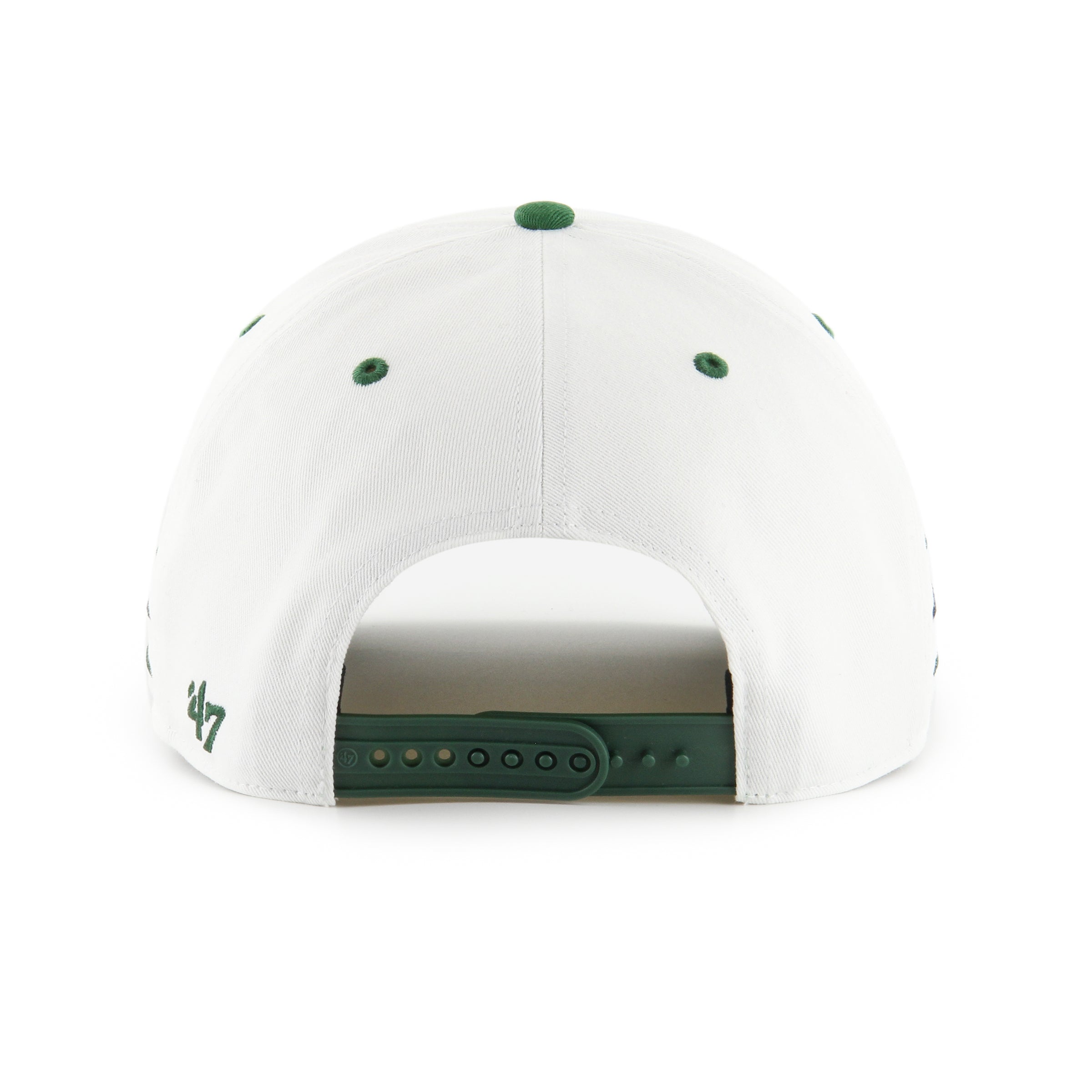 New York Jets NFL 47 Brand Men's White Diamond Hitch Snapback Hat