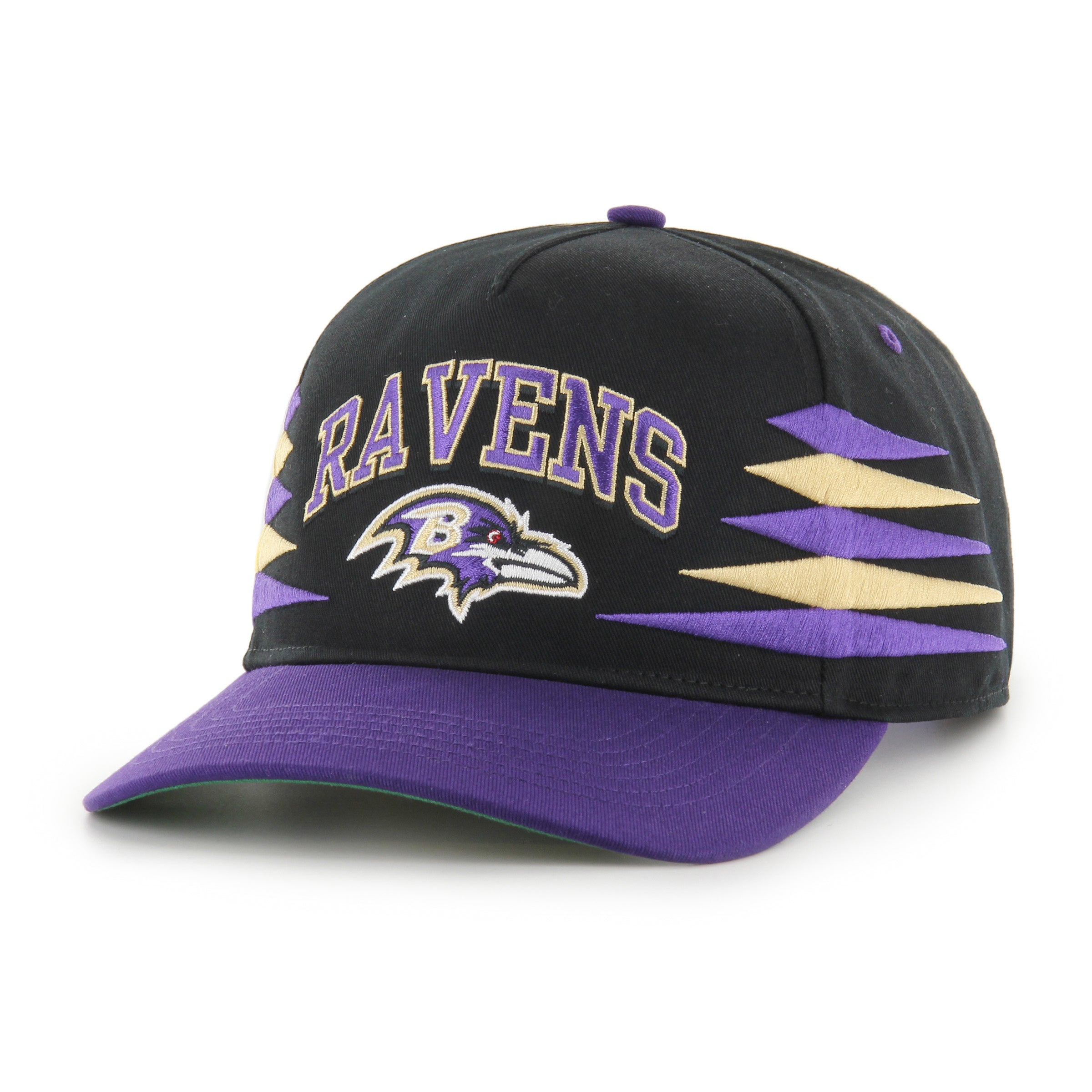 Baltimore Ravens NFL 47 Brand Men's Black Diamond Hitch Snapback Hat