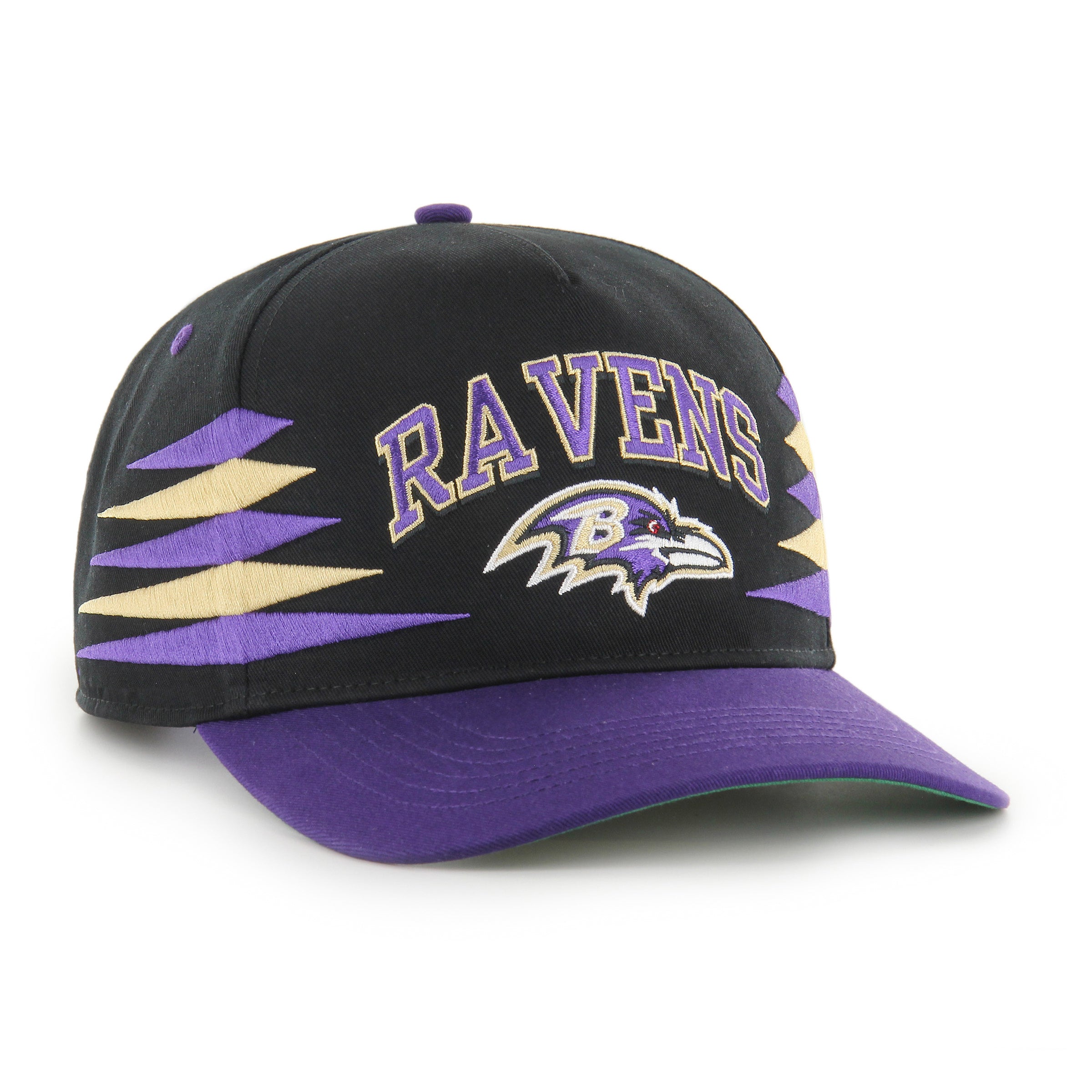 Baltimore Ravens NFL 47 Brand Men's Black Diamond Hitch Snapback Hat