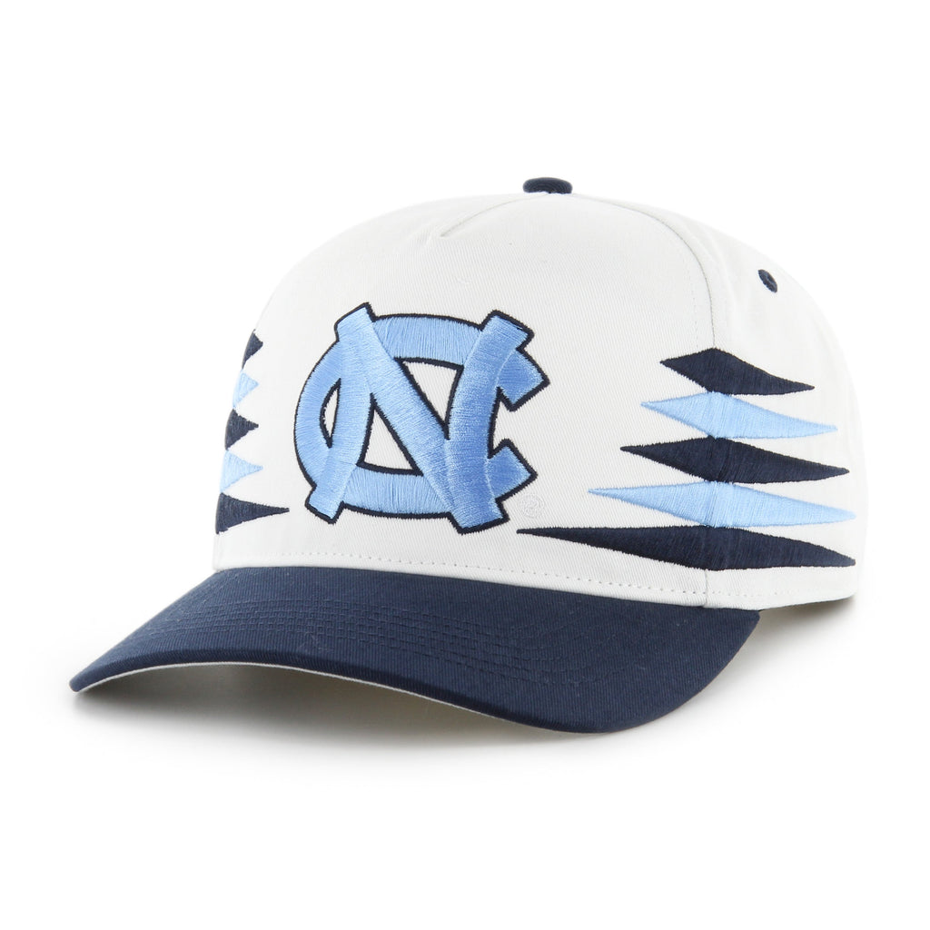 North Carolina Tar Heels NCAA 47 Brand Men's White Diamond Hitch Snapback Hat