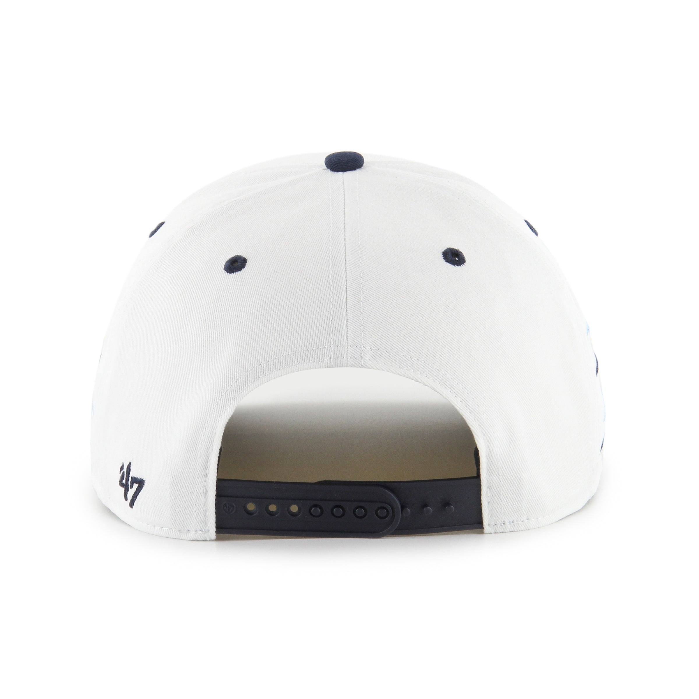 North Carolina Tar Heels NCAA 47 Brand Men's White Diamond Hitch Snapback Hat