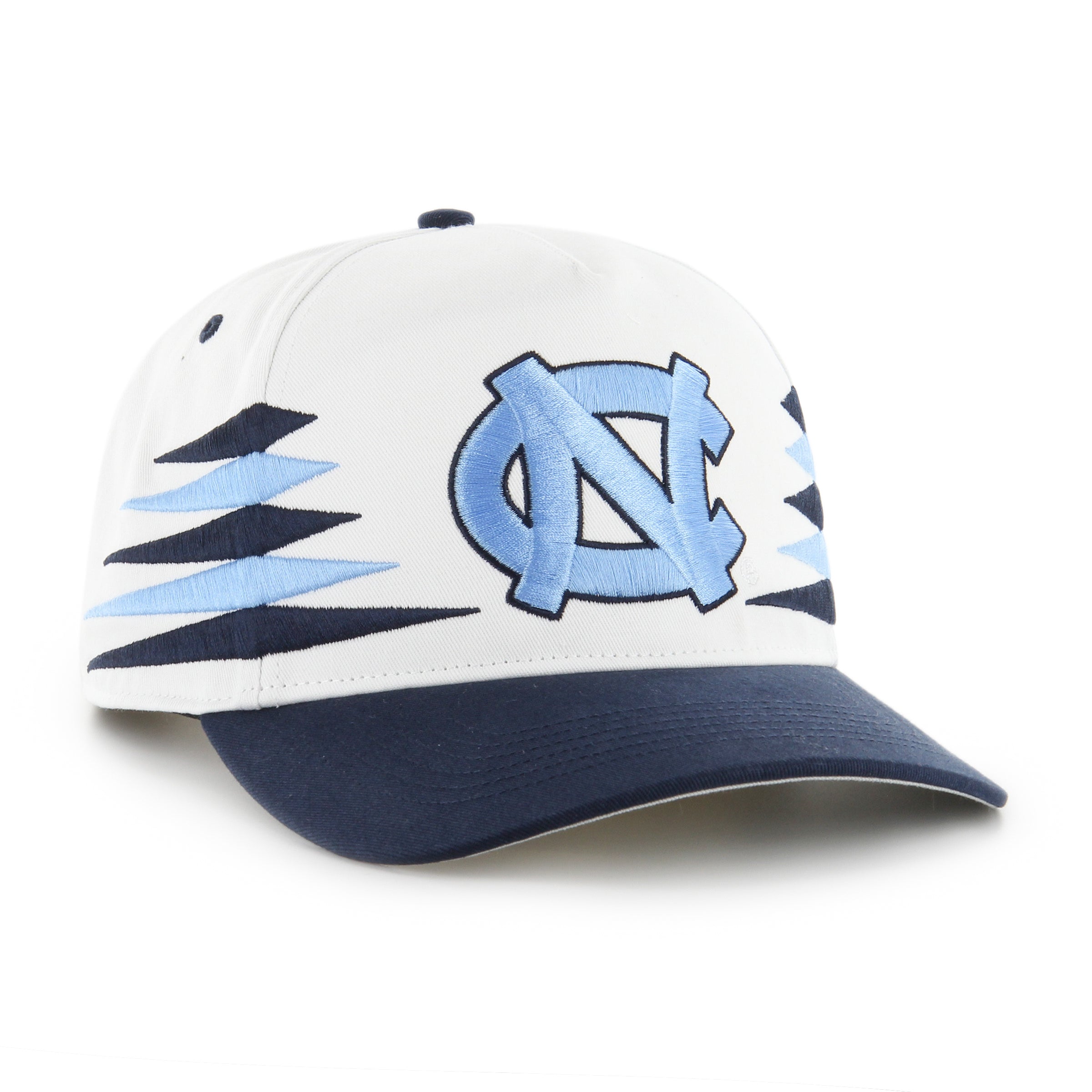 North Carolina Tar Heels NCAA 47 Brand Men's White Diamond Hitch Snapback Hat