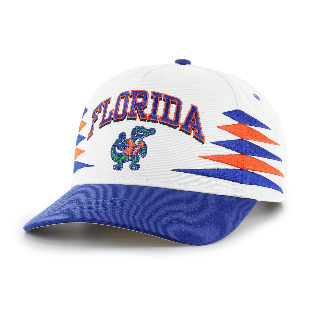 Florida Gators NCAA 47 Brand Men's White Diamond Hitch Snapback Hat