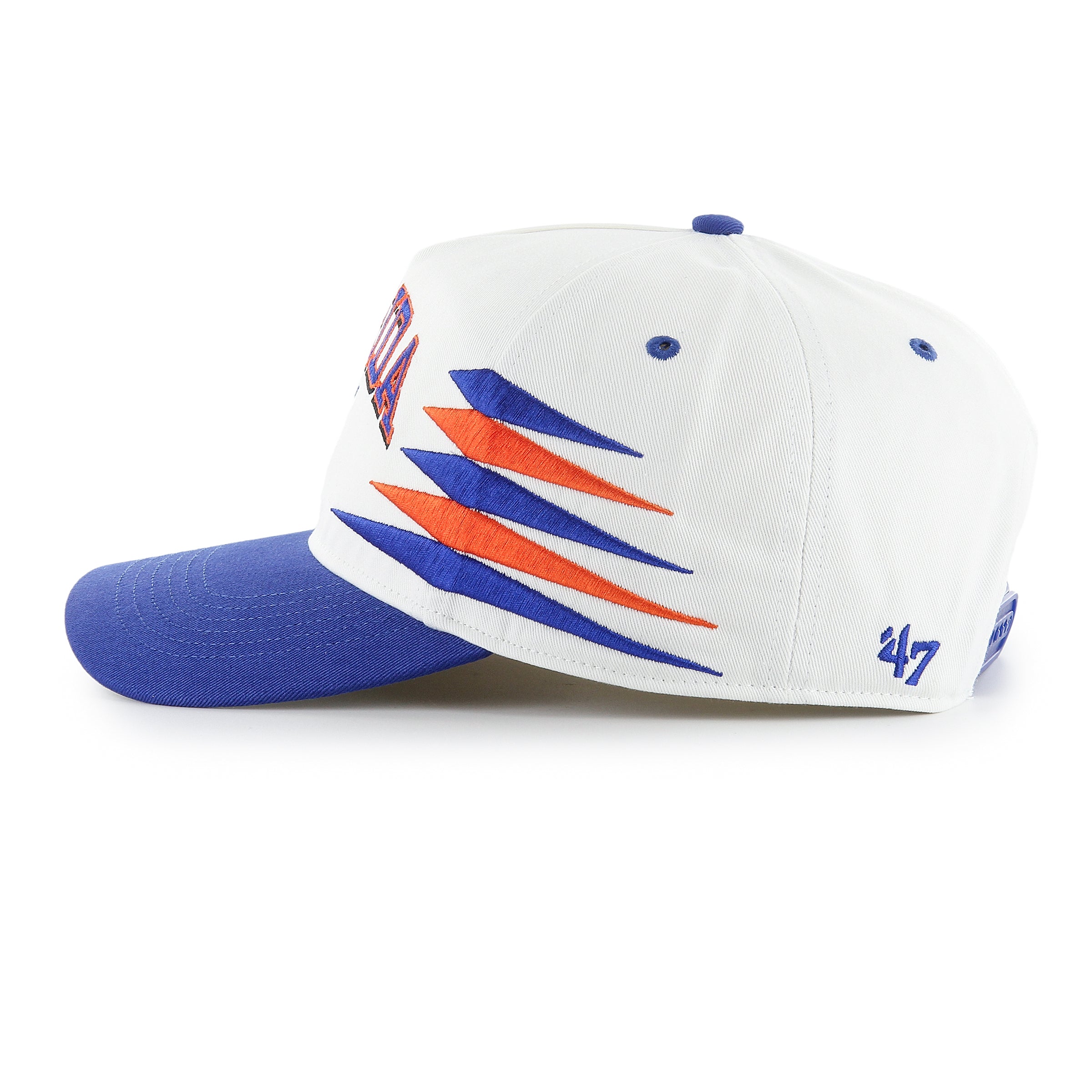 Florida Gators NCAA 47 Brand Men's White Diamond Hitch Snapback Hat