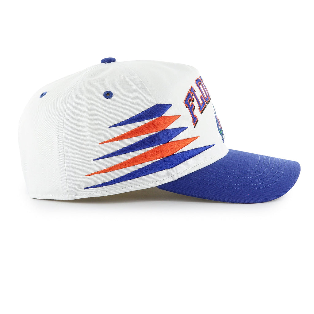 Florida Gators NCAA 47 Brand Men's White Diamond Hitch Snapback Hat