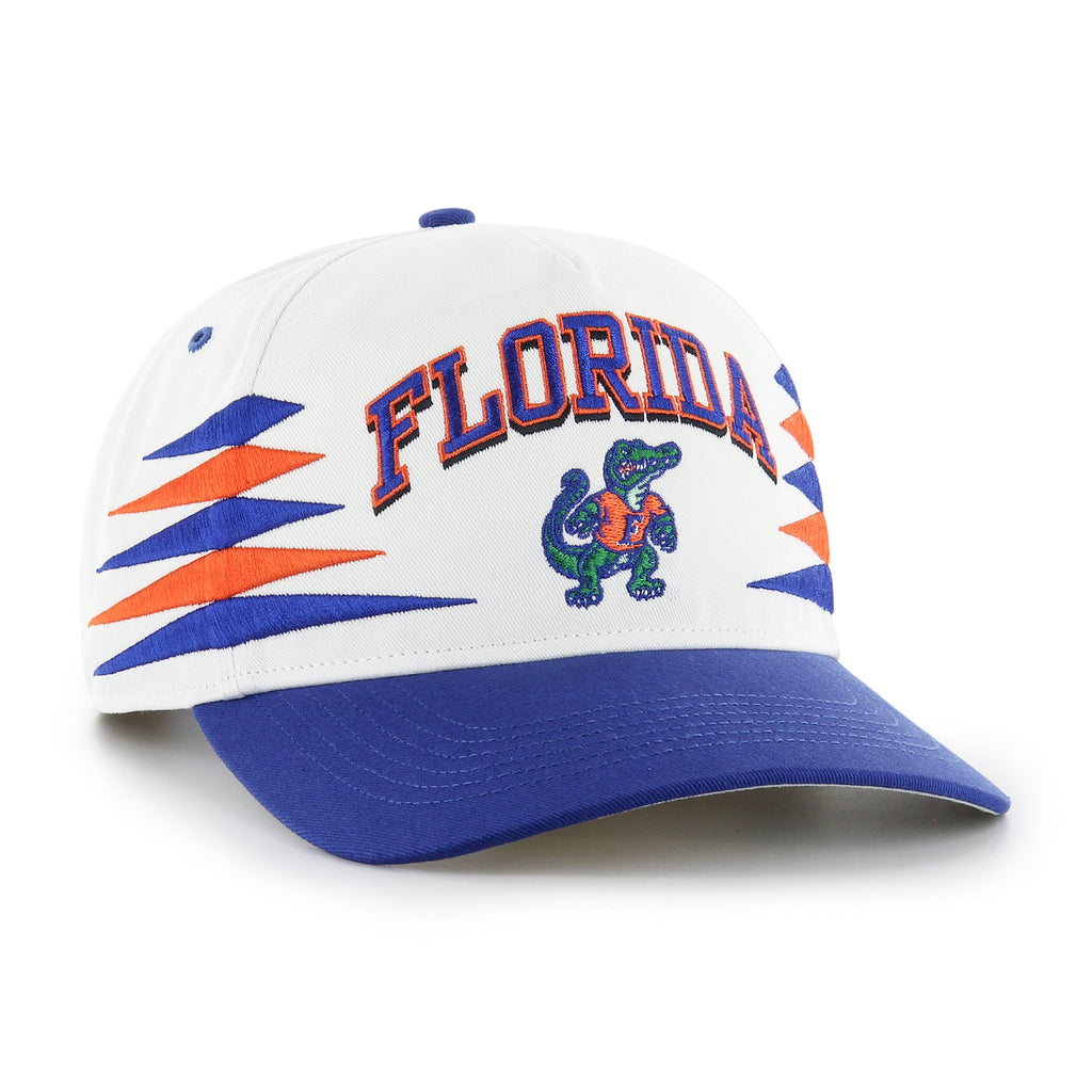 Florida Gators NCAA 47 Brand Men's White Diamond Hitch Snapback Hat