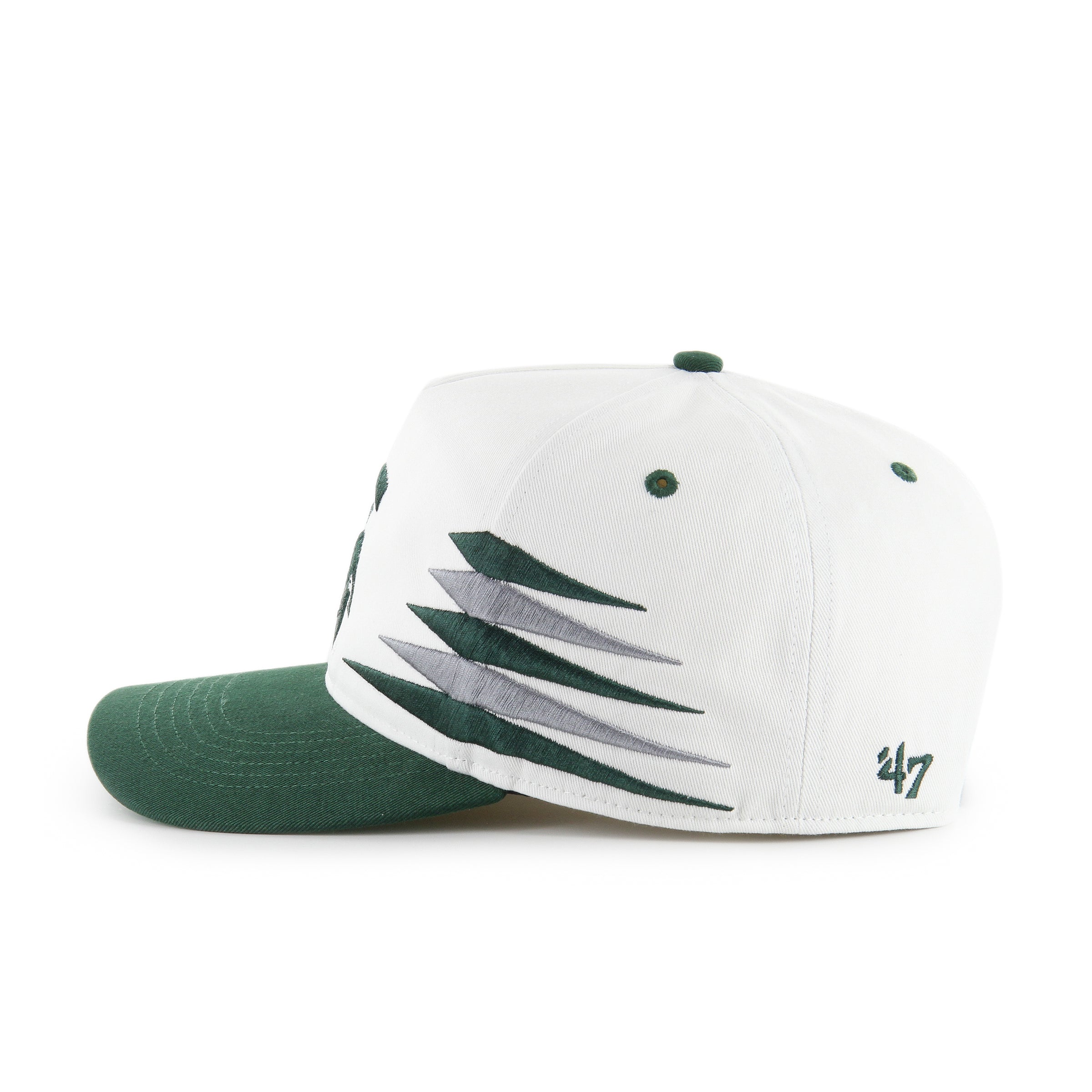 Michigan State Spartans NCAA 47 Brand Men's White Diamond Hitch Snapback Hat