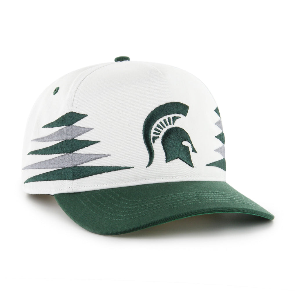 Michigan State Spartans NCAA 47 Brand Men's White Diamond Hitch Snapback Hat