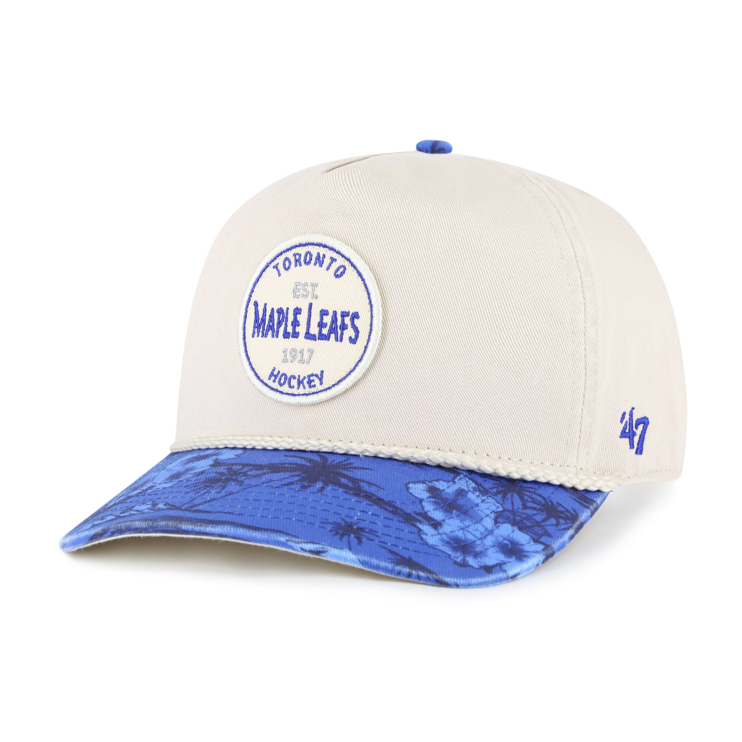Toronto Maple Leafs NHL 47 Brand Men's Beige Fiji Rope Hitch Snapback