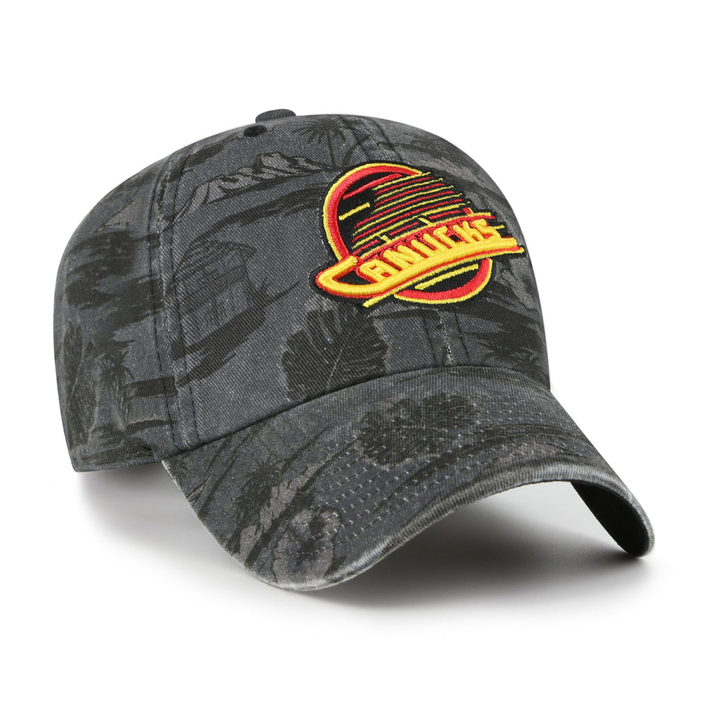 Vancouver Canucks NHL 47 Brand Men's Black Fiji Clean Up Adjustable Hat