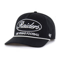 Las Vegas Raiders NFL 47 Brand Men's Black Foundational Rope Hitch Snapback Hat