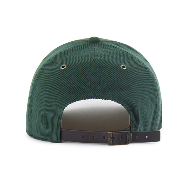 Green Bay Packers NFL 47 Brand Men's Green Golden Age Corduroy Hitch Strap back