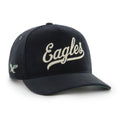 Philadelphia Eagles NFL 47 Brand Men's Black Golden Age Corduroy Hitch Strap back