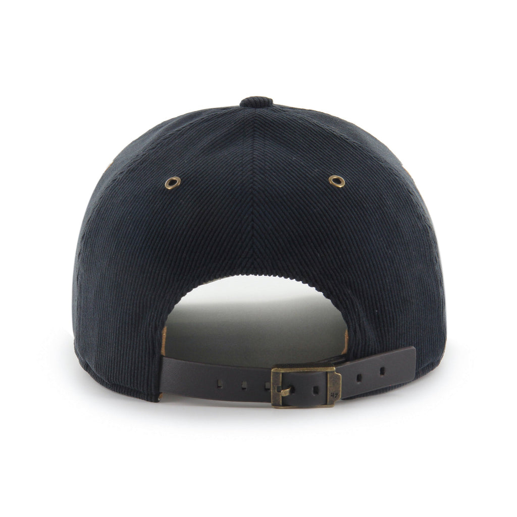 Philadelphia Eagles NFL 47 Brand Men's Black Golden Age Corduroy Hitch Strap back