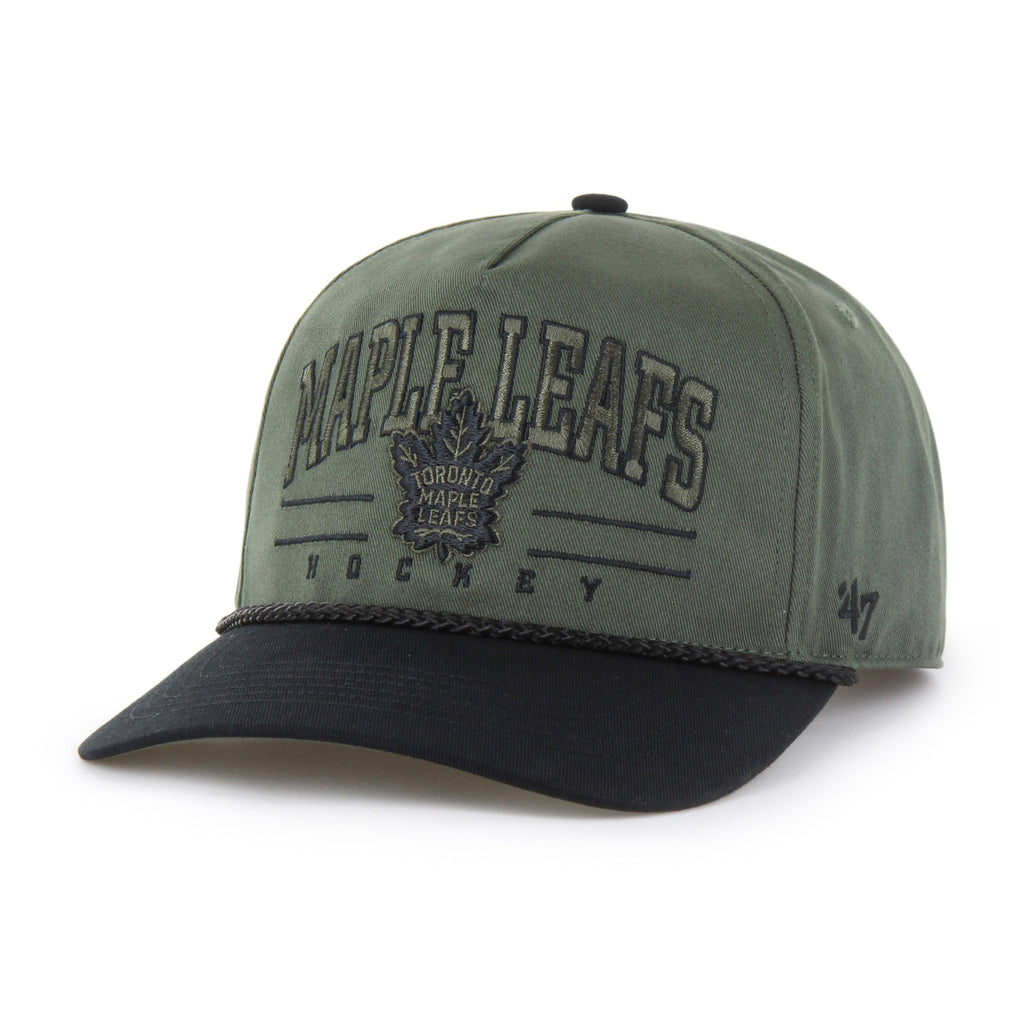 Toronto Maple Leafs NHL 47 Brand Men's Green Roscoe Rope Option Hitch Adjustable Hat