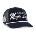 Toronto Maple Leafs NHL 47 Brand Men's Navy Double Header Mesh Hitch Snapback