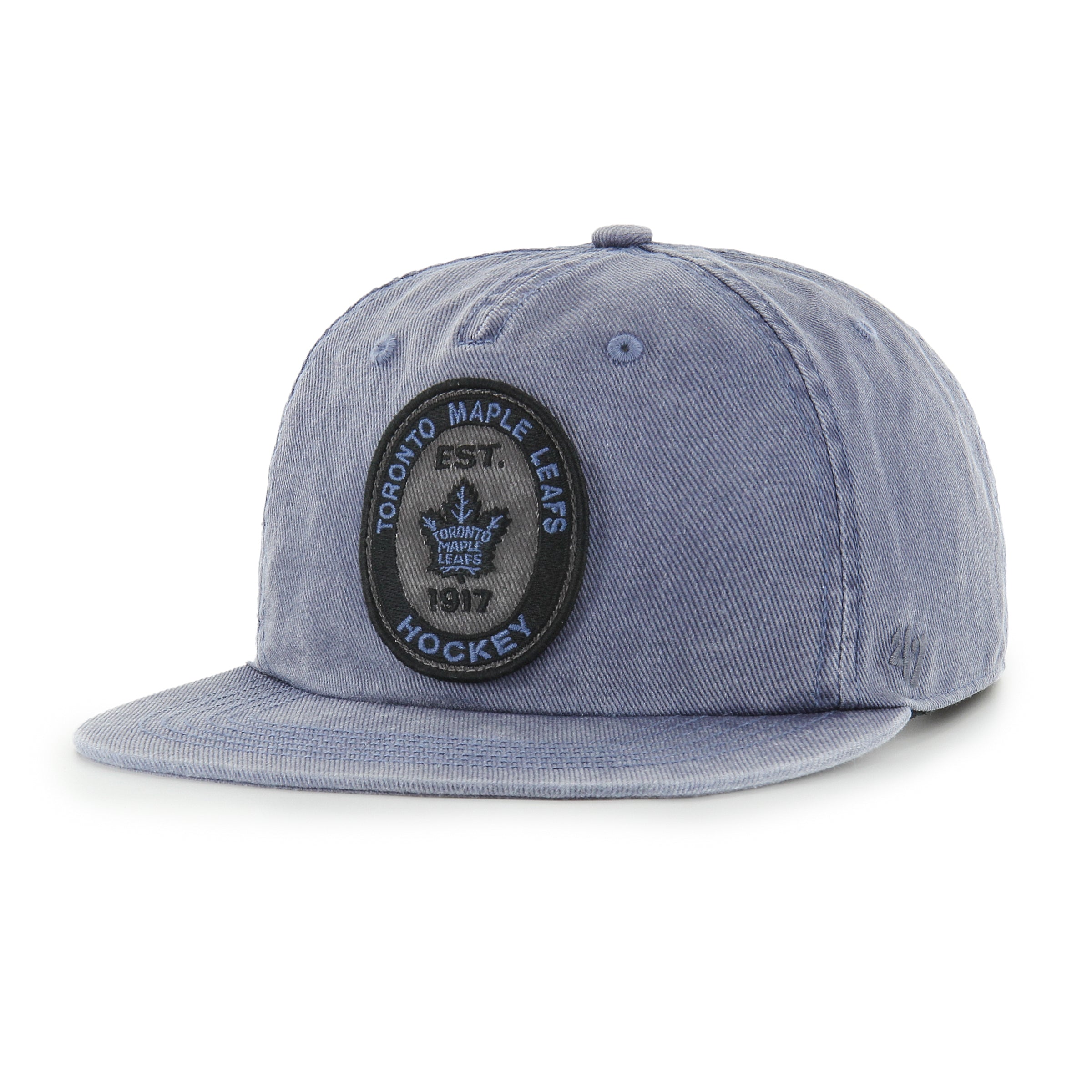 Toronto Maple Leafs NHL 47 Brand Men's Royal Boot Path RF Captain Snapback