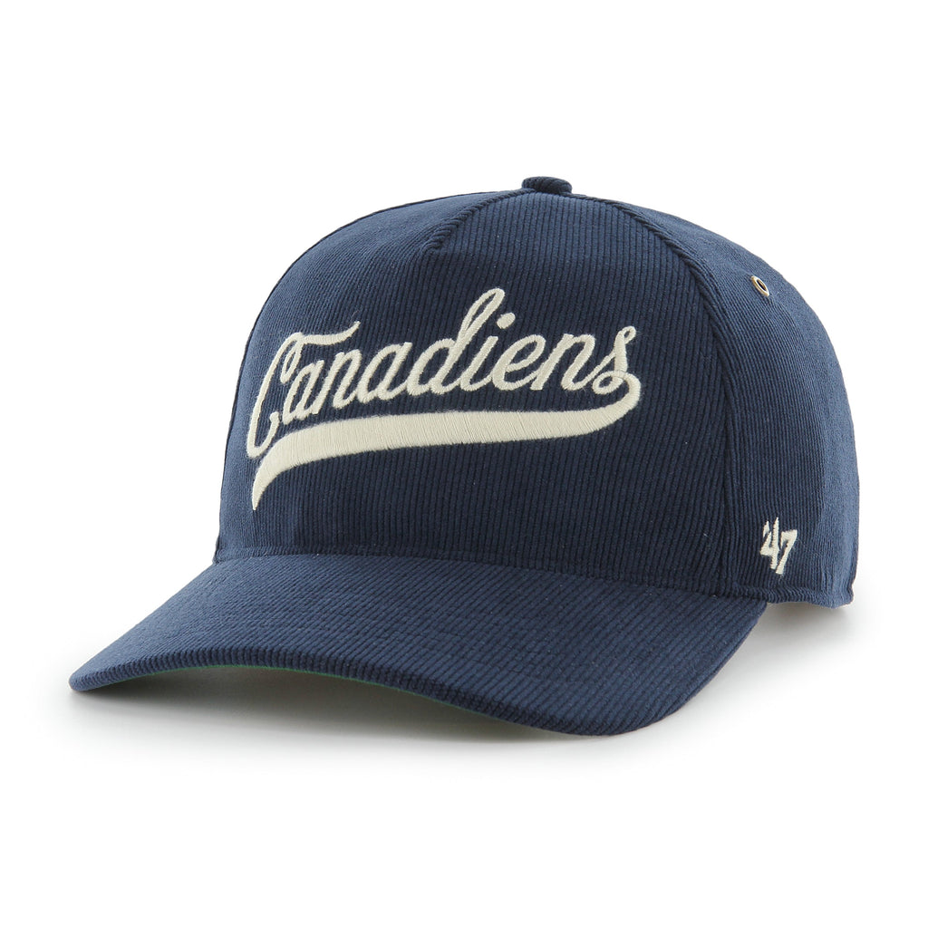 Montreal Canadiens NHL 47 Brand Men's Navy Golden Age Cord Hitch Adjustable Hat