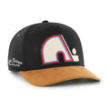 Quebec Nordiques NHL 47 Brand Men's Black Golden Age Hitch Adjustable Hat