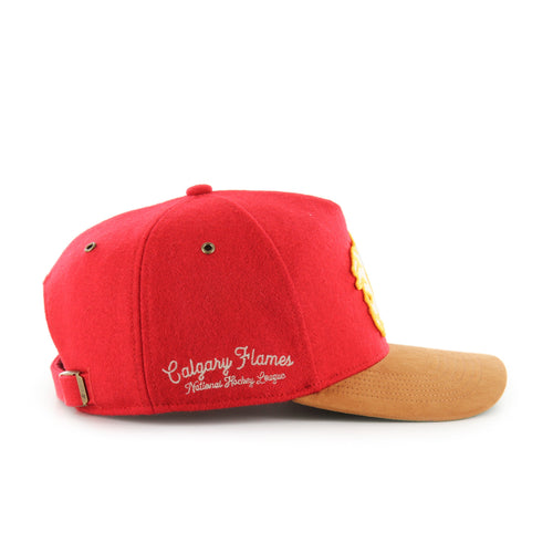 Calgary Flames NHL 47 Brand Men's Red Golden Age Hitch Adjustable Hat