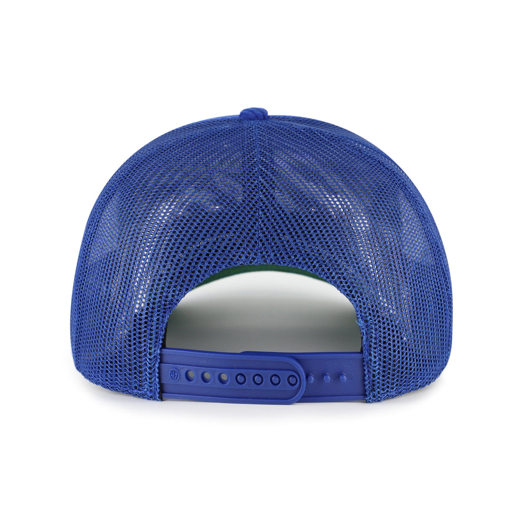 Edmonton Oilers NHL 47 Brand Men's Royal Double Header Mesh Hitch Snapback