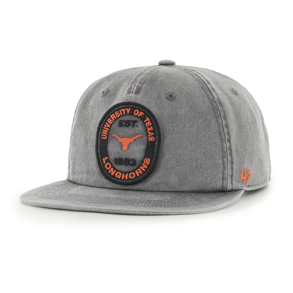 Texas Longhorns NCAA 47 Brand Men's Navy Grey Path RF Captain Snapback