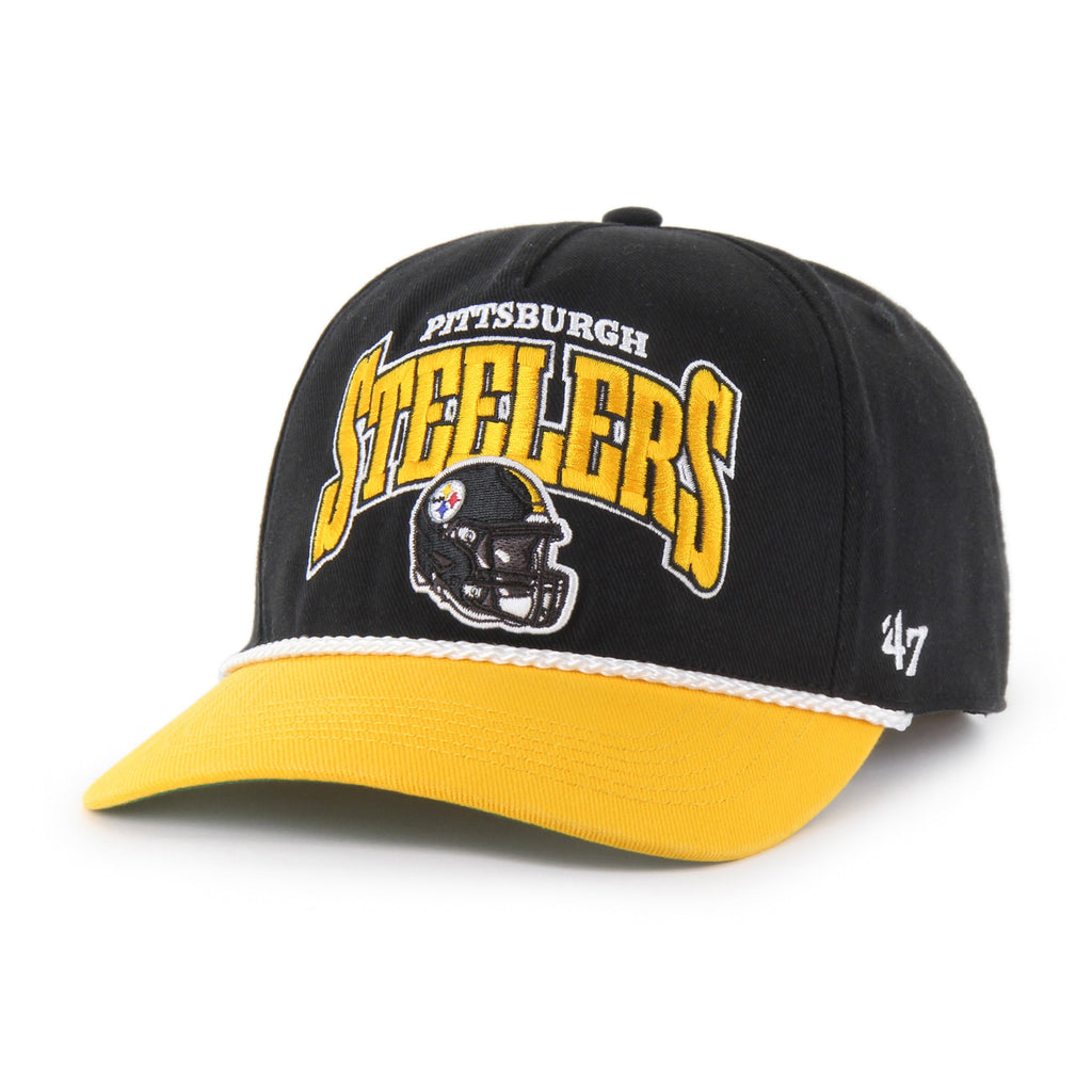 Pittsburgh Steelers NFL 47 Brand Men's Black Palermo Hitch Snapback Hat